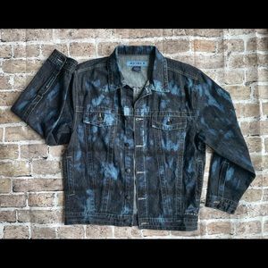 AVIREX 🔥 Tie dyed Jean Jacket • RARE • Men’s